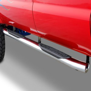 GMC Sierra 3500HD Side Steps - Go Rhino - 415 Series - Polished - `15-`19